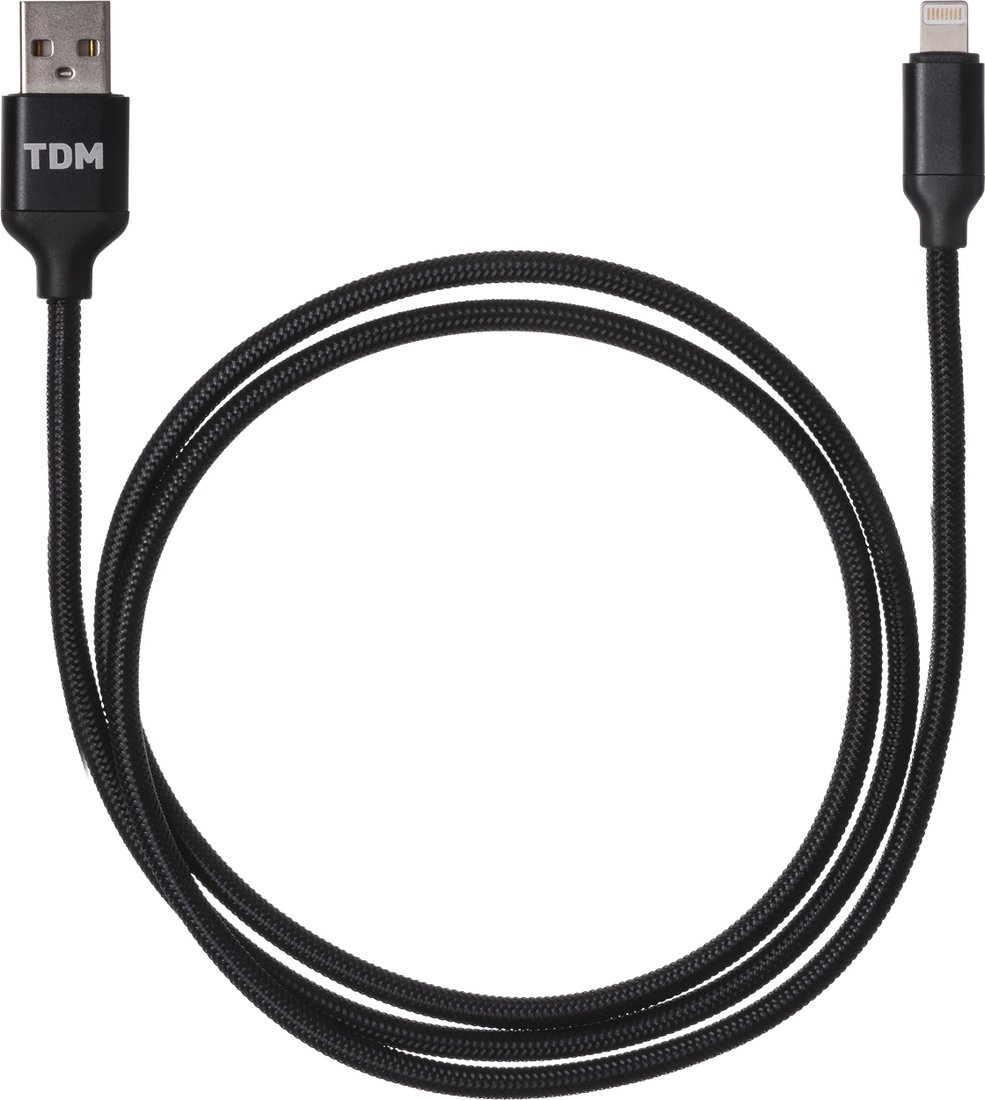 

Кабель TDM Electric USB Type-A - Lightning SQ1810-0309 (1 м, черный)