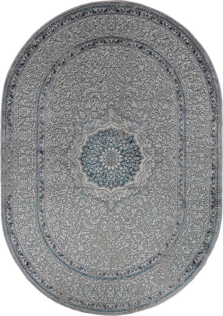 Ковер для жилой комнаты Merinos Palermo F294-OVAL-GRAY (2x4)