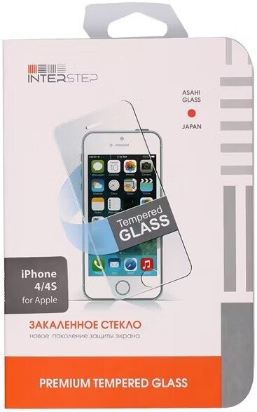 

Защитное стекло InterStep Premium Tempered Glass 2D для Apple iPhone 4/4S IS-TG-IPHONE4S0-000B201