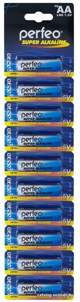 Батарейка Perfeo Super Alkaline LR6/10BL