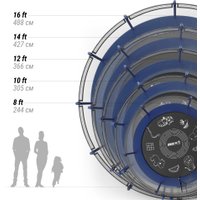 Батут Unix Line Supreme Game 8ft (синий)