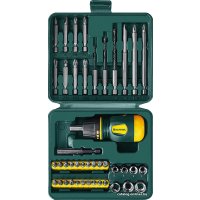 Набор трещотка с головками и битами KRAFTOOL 25556-H43 (43 предмета)