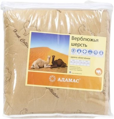 

Одеяло Адамас 140x205 ОВШПэ90С-140-2 (верблюжья шерсть)