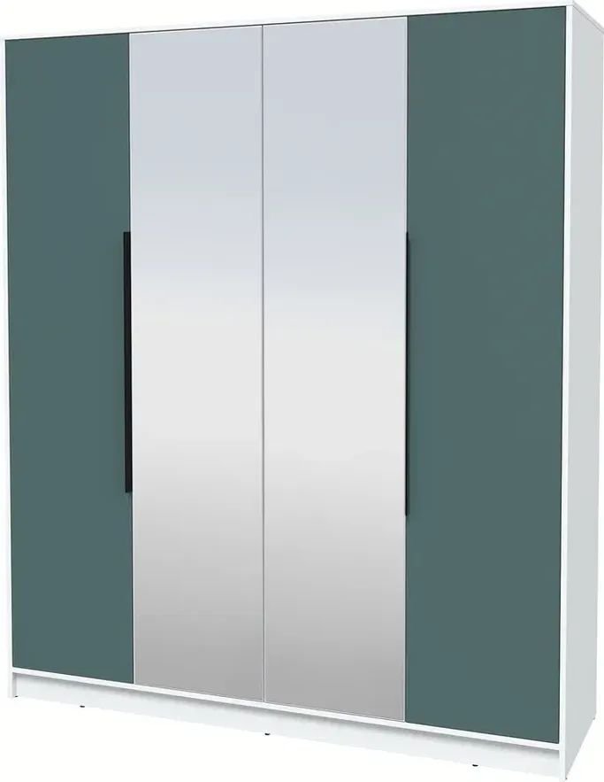 

Шкаф распашной Интерлиния Концепт КТ-Ш4з Глосс (белый платинум/верде)