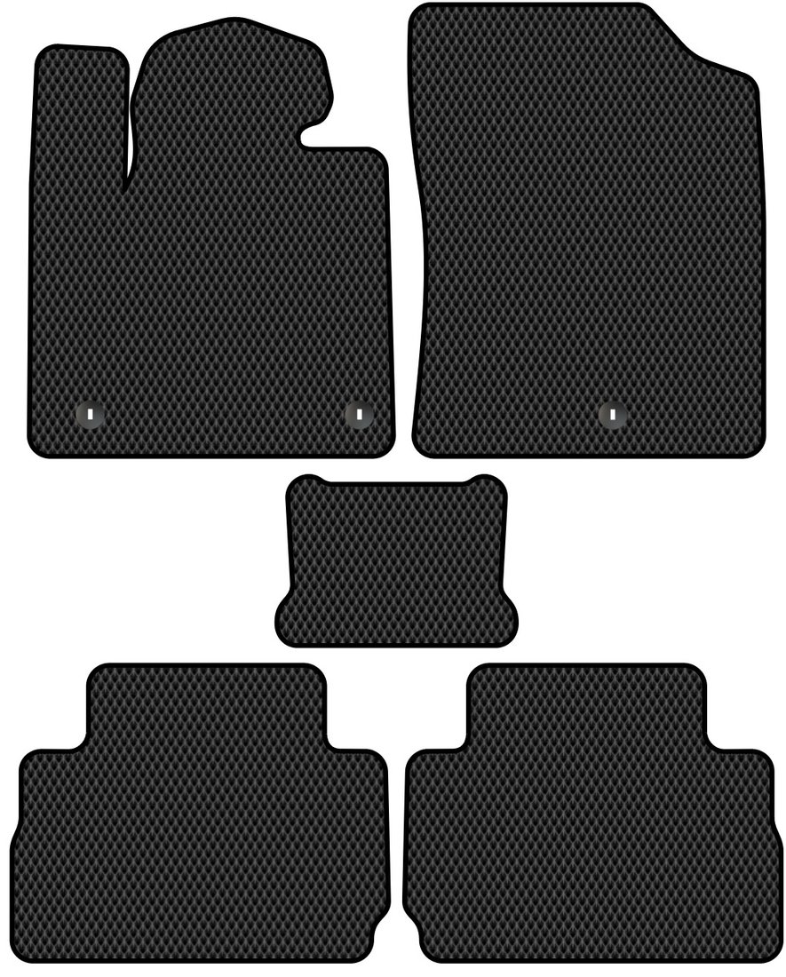 

Комплект ковриков для авто Alicosta Hyundai Santa Fe IV (suv 5 мест / TM) 2021 - Н.В. (черный, ромб)