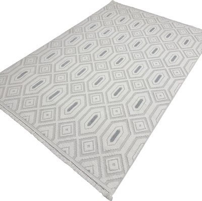 

Ковер для жилой комнаты Radjab Carpet Поло Прямоугольник EN 262 12446RK (0.8x1.5, Cream/L.Grey)