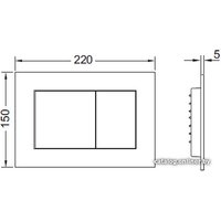 Панель смыва Tece Now 9240407 (черный матовый)
