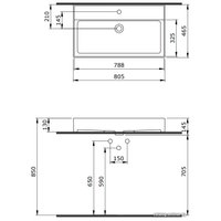 Умывальник Bocchi Milano (белый) 1377-001-0126
