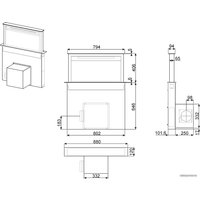 Кухонная вытяжка Smeg KDD90VXNE