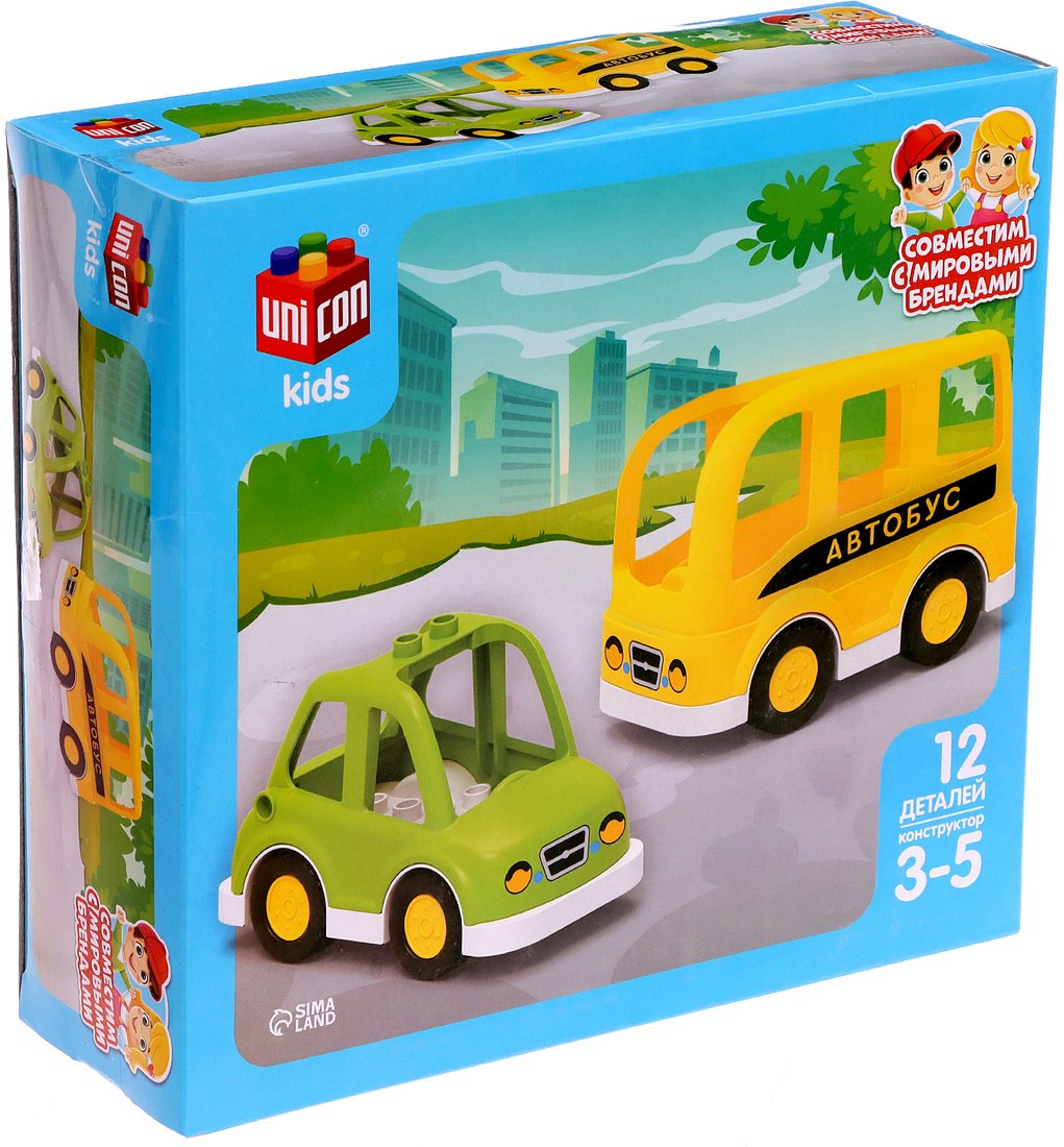 

Конструктор Unicon Транспорт 9826958 (12эл)