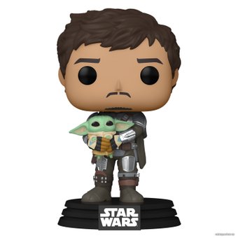 Funko Bobble Star Wars Mandalorian Mandalorian with Grogu 54525