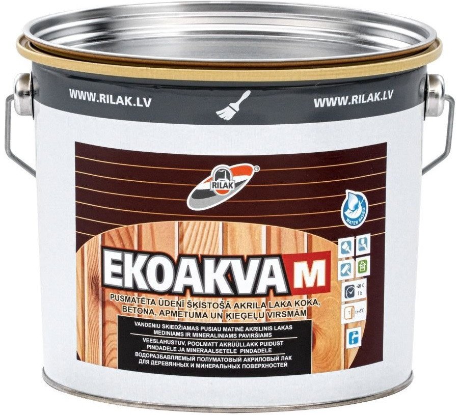 Лак Рижский лакокрасочный завод EkoAkva M База 3 2.7л