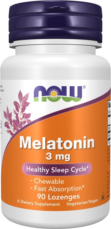 

БАД Now Foods Melatonin 3 мг (90 пастилок)