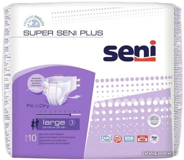 Подгузники для взрослых Seni Super Plus L (10 шт)