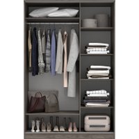 Шкаф-купе Кортекс-мебель Лагуна ШК04-02 (орех элия, левая консоль)