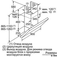 Кухонная вытяжка Bosch DWK097E50