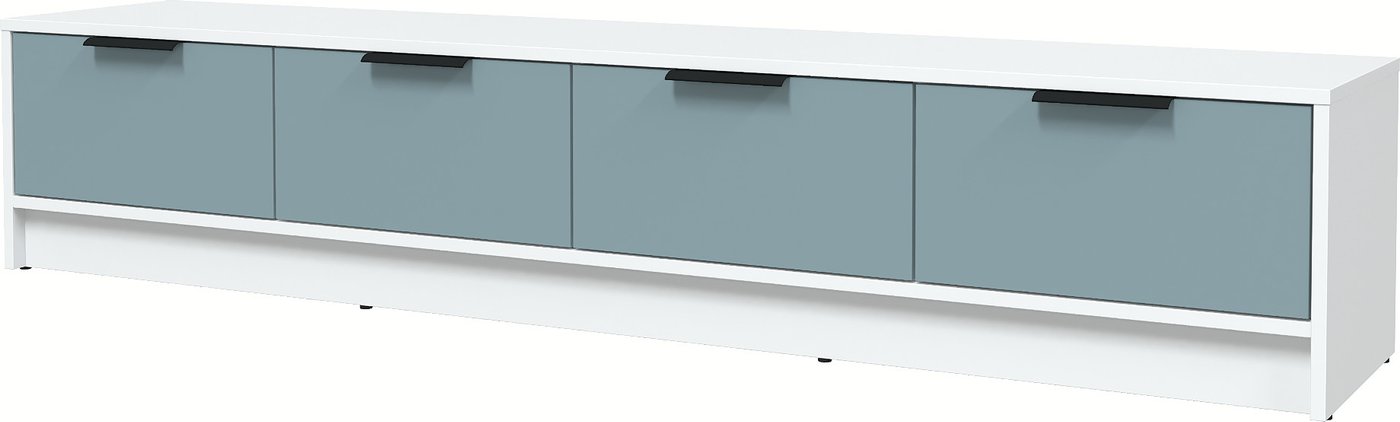 

Тумба Интерлиния ТВ Концепт КТ-ТВ4-35 Глосс (белый платинум/океан)