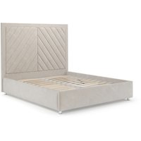 Кровать Мебель-АРС Мишель 160 (бархат бежевый Star Velvet 6 Light Beige)