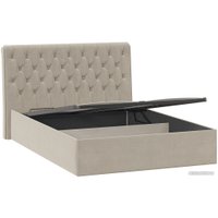 Кровать Трия Скарлет универсальная тип 1 с ПМ 140x200 (велюр мокко светлый)