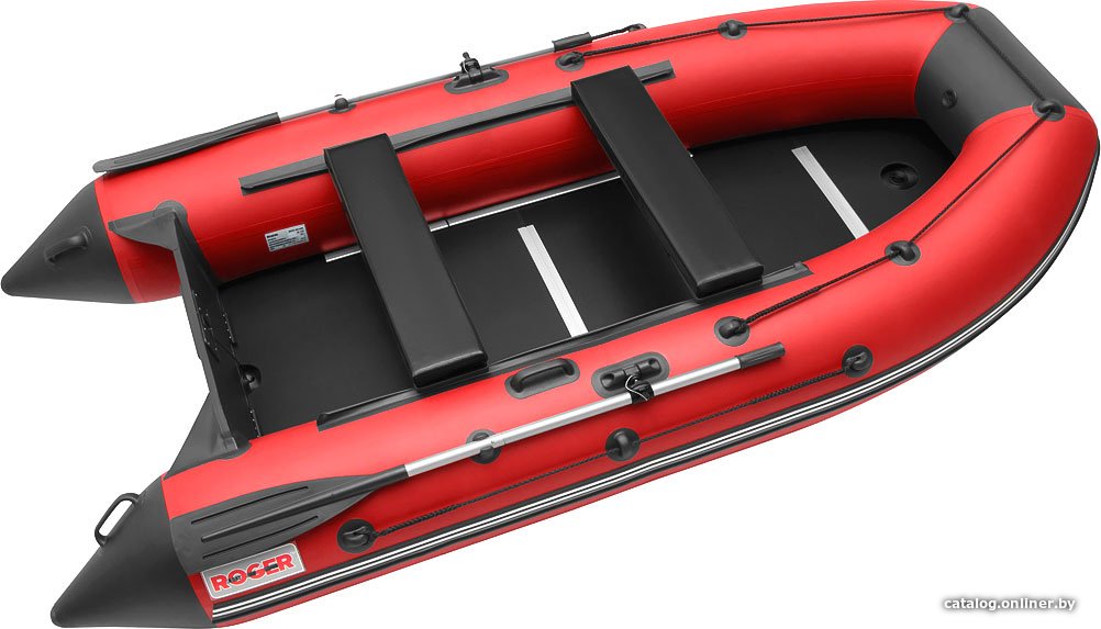 Моторно-килевая лодка Roger Boat Hunter Keel 3200 (малокилевая, красный/черный)