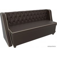 Диван Лига диванов Лофт 104563 (экокожа, коричневый)
