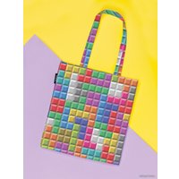 Сумка шоппер JoyArty Игровые клетки ткань под лен bsh_23514