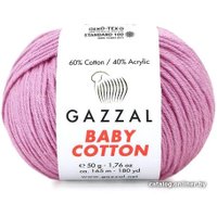 Пряжа для вязания Gazzal Baby cotton 3434 50 г 165 м (розовый)