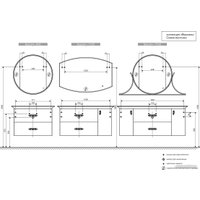  Belux Тумба под умывальник Версаль НП 141-02 (1, белый глянцевый)