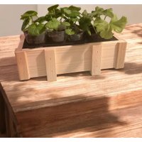 Кашпо KraftHouse Балконный ящик 15x32x9 2043416450258 (натуральный)