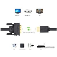 Кабель Ugreen HD106 11150 HDMI - DVI (1.5 м, черный)
