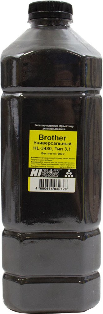 

Тонер Hi-Black Универсальный для Brother HL-3480 Тип 3.1 500 г