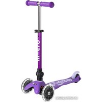 Трехколесный самокат Micro Mini Micro Deluxe Foldable LED (сиреневый)