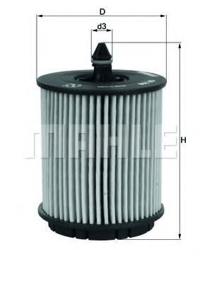 

Масляный фильтр Mahle Knecht OX258D