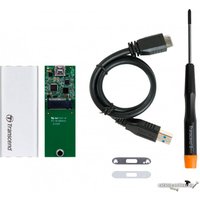Бокс для накопителей M.2 Transcend TS-CM42S (серебристый)