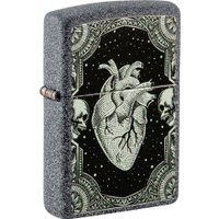 Зажигалка Zippo Iron Stone Heart Design 48720