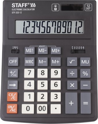 Бухгалтерский калькулятор Staff Plus STF-333-12 250415