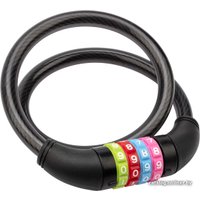 Тросовый велосипедный замок Rexant 79-0266 65 см (черный)