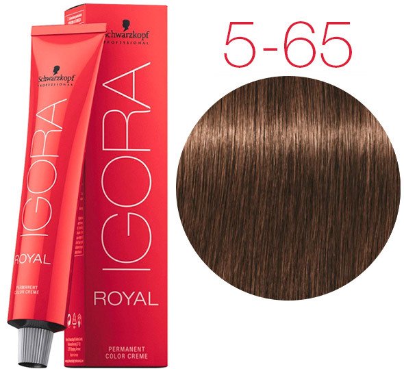 

Крем-краска для волос Schwarzkopf Professional Igora Royal Permanent Color Creme 5-65 60 мл