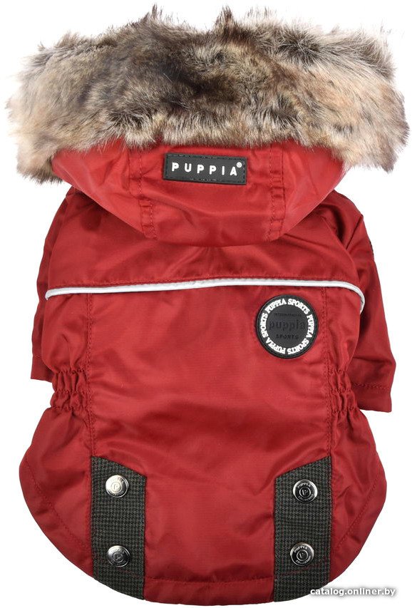 Куртка для животных Puppia Brock с капюшоном PAUD-JM1851-RD-M (красный)