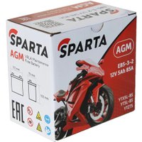 Мотоциклетный аккумулятор Sparta EB5-3-2, YTX5L-BS, YT5L-BS, YTZ7S (5 А·ч)