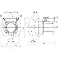 Циркуляционный насос Wilo TOP-S 50/7 2-SPEEDS (1~230 V, PN 6/10)