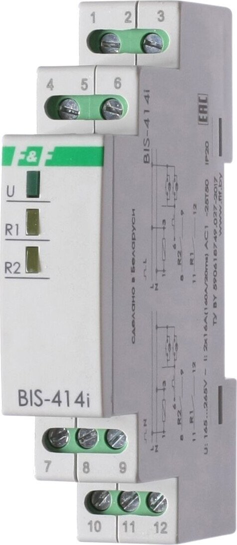 

Реле импульсное Евроавтоматика F&F BIS-414i EA01.005.020