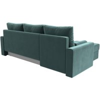 Угловой диван Лига диванов Верона лайт левый (велюр бирюзовый)