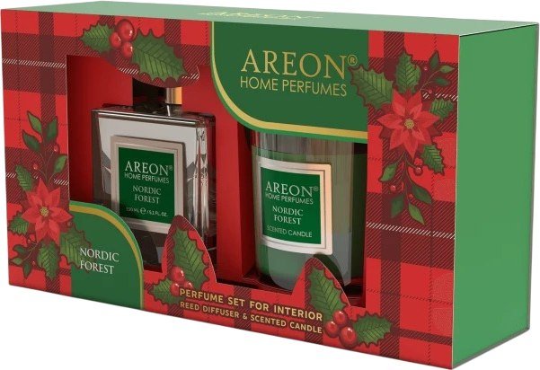 

Аромадиффузор Areon Home Perfume аромадиффузор+свеча аромат. Nordic Forest ARE-SHP14 (120г, 150 мл)
