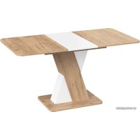 Кухонный стол Трия Люксембург тип 3 (дуб крафт золотой/белый)