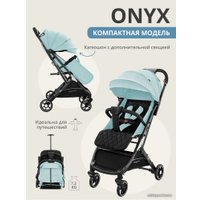 Коляска прогулочная «книга» Indigo Onyx (мятный)