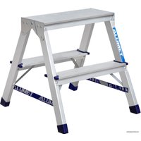 Лестница-стремянка Алюмет алюминиевая двухсторонняя A7202