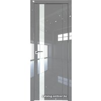 Межкомнатная дверь ProfilDoors 62L L 90x200 (грей люкс, стекло lacobel белый лак)