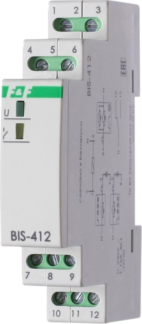 

Реле импульсное Евроавтоматика F&F BIS-412 EA01.005.007