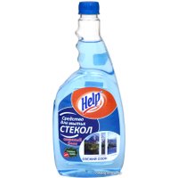 Средство для стекла и зеркал Help Свежий озон сменный блок 750 мл